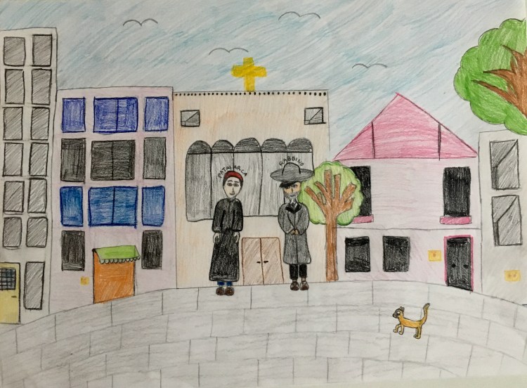 classe 5A Scuola Giacinto Gallina - Ponte Educativo Mediterraneo Venezia Pesce di Pace.jpg